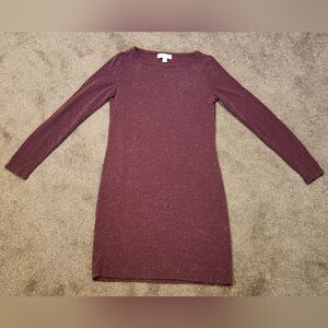Michael Kors Sparkling Plum Long Sleeve Dress